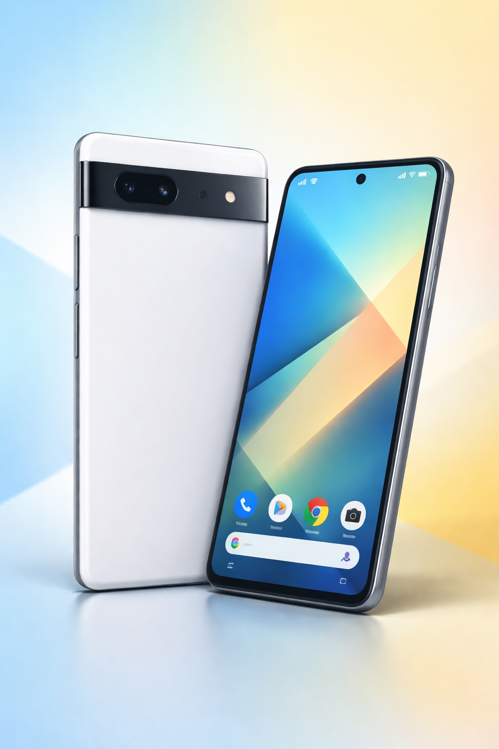 Google Pixel 10aの進化をイメージした新型スマホのビジュアル