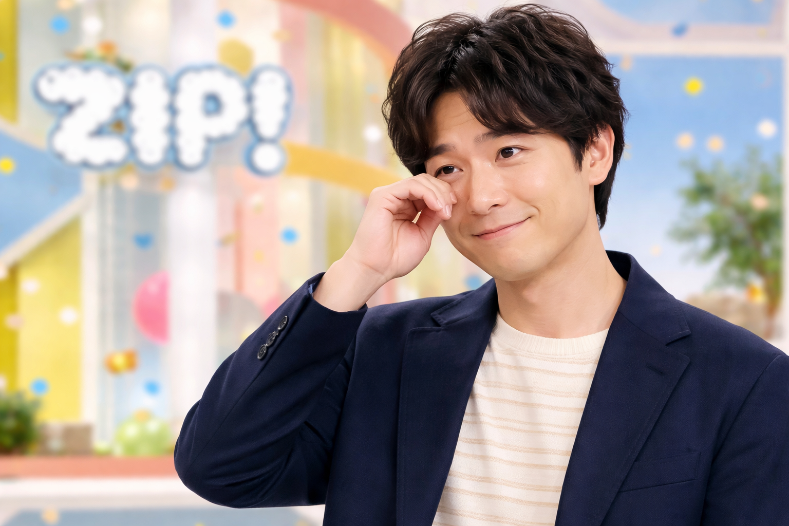 風間俊介がZIP卒業で涙ぐむ様子のイメージ画像